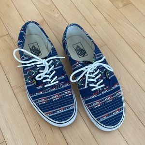 Vans Aztec Blue Lace Up Sneakers